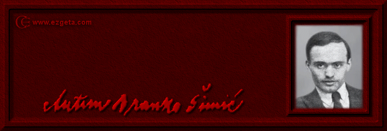 Antun Branko Šimić - © Carmen Ezgeta Antun Branko Šimić - © Carmen Ezgeta